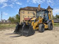 экскаватор-погрузчик 1 куб 2.5 тонны builder bl388 (разновеликие колеса)