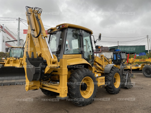 экскаватор-погрузчик xgma xg765h-4tx (равновеликие колёса)