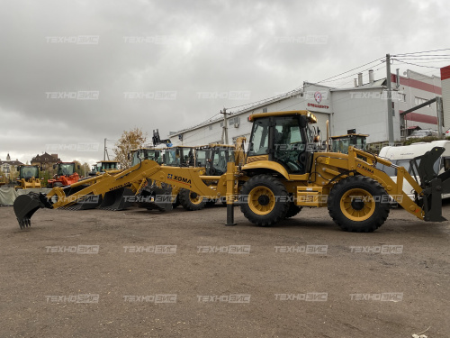 экскаватор-погрузчик xgma xg765h-4tx (равновеликие колёса)