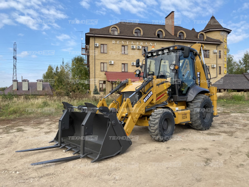 экскаватор-погрузчик 1 куб 2.5 тонны builder bl388 (разновеликие колеса)