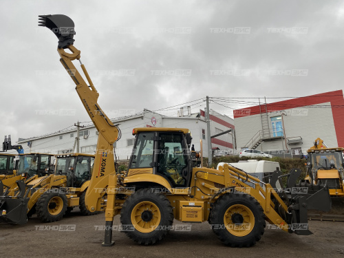 экскаватор-погрузчик xgma xg765h-4tx (равновеликие колёса)