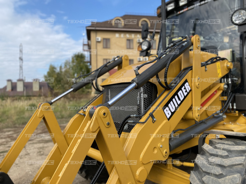экскаватор-погрузчик 1 куб 2.5 тонны builder bl388 (разновеликие колеса)